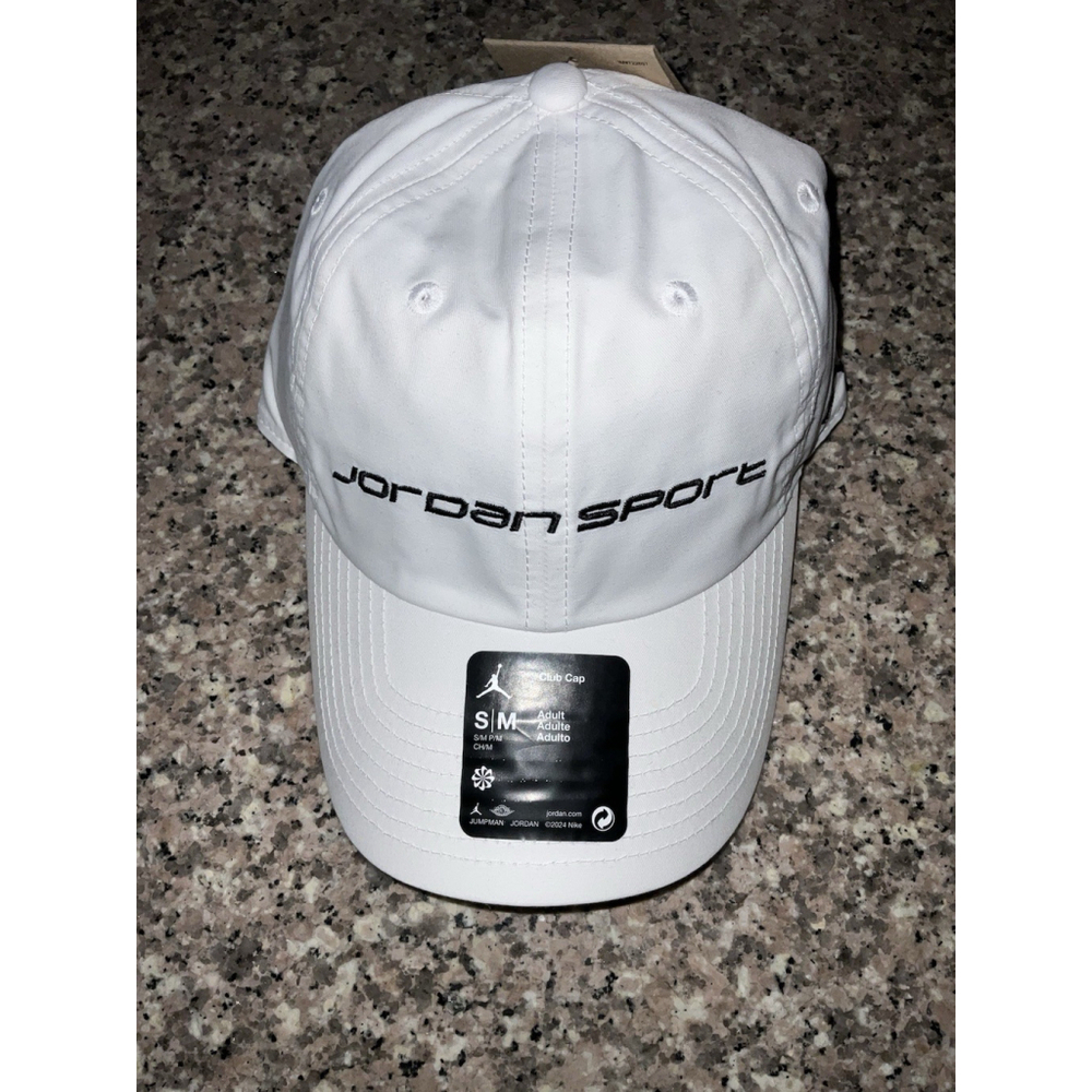 Air Jordan Sport Club Cap White Jumpman Size S/M Hat New